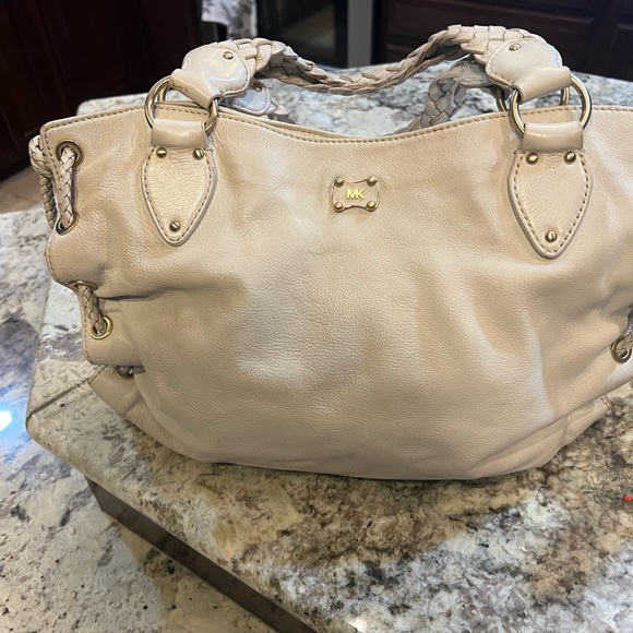Michael Kors braided cream satchel - Picture 4 of 12
